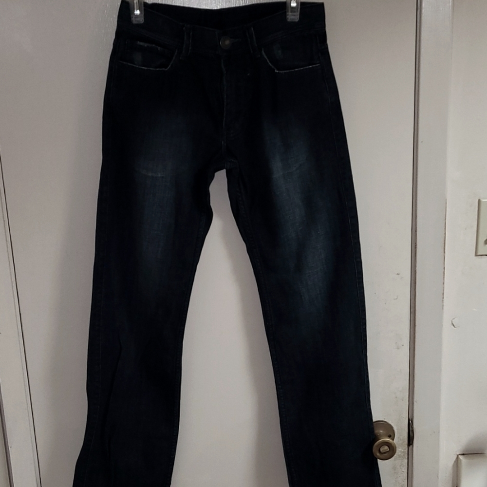 AX Armani Exchange Boot cut. Raw hem. Angel Wings on back.